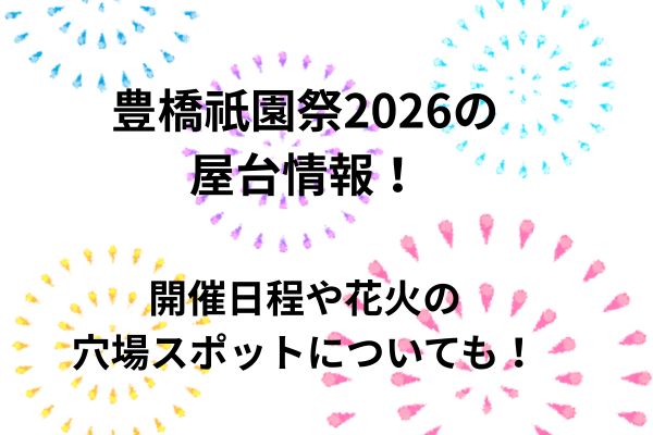 豊橋祇園祭り　屋台　花火